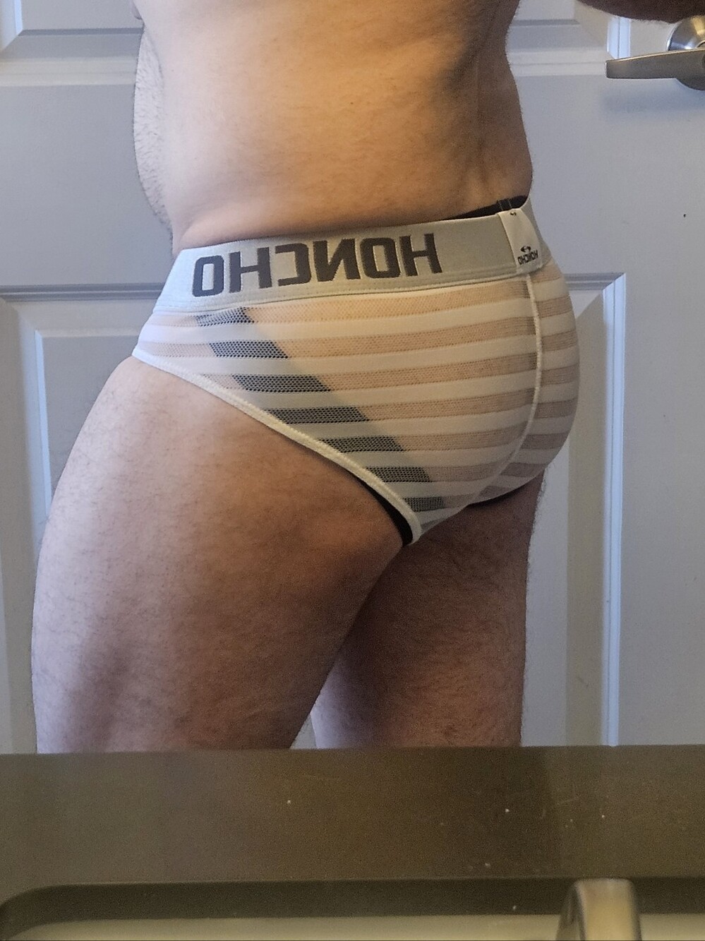 Honcho Men Small White Mesh Brief - Picture 5 of 5